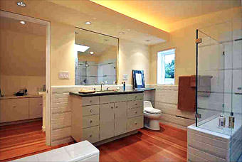 Master bathroom suite in San Francisco