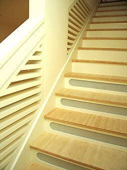 Reconfigured stairway in San Francisco